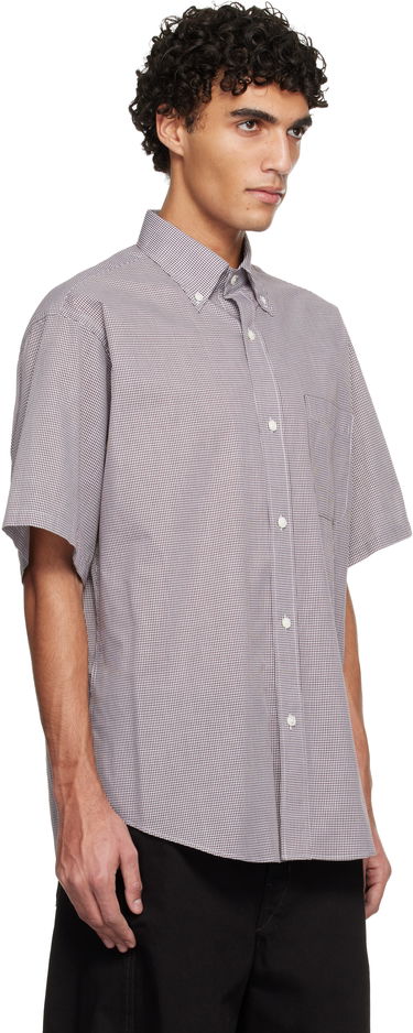 Košeľa HED MAYNER Hed Mayner Short Sleeve Button-Down Collar Micro-Check Shirt Rôznofarebný | HMMC60042AHC263, 1