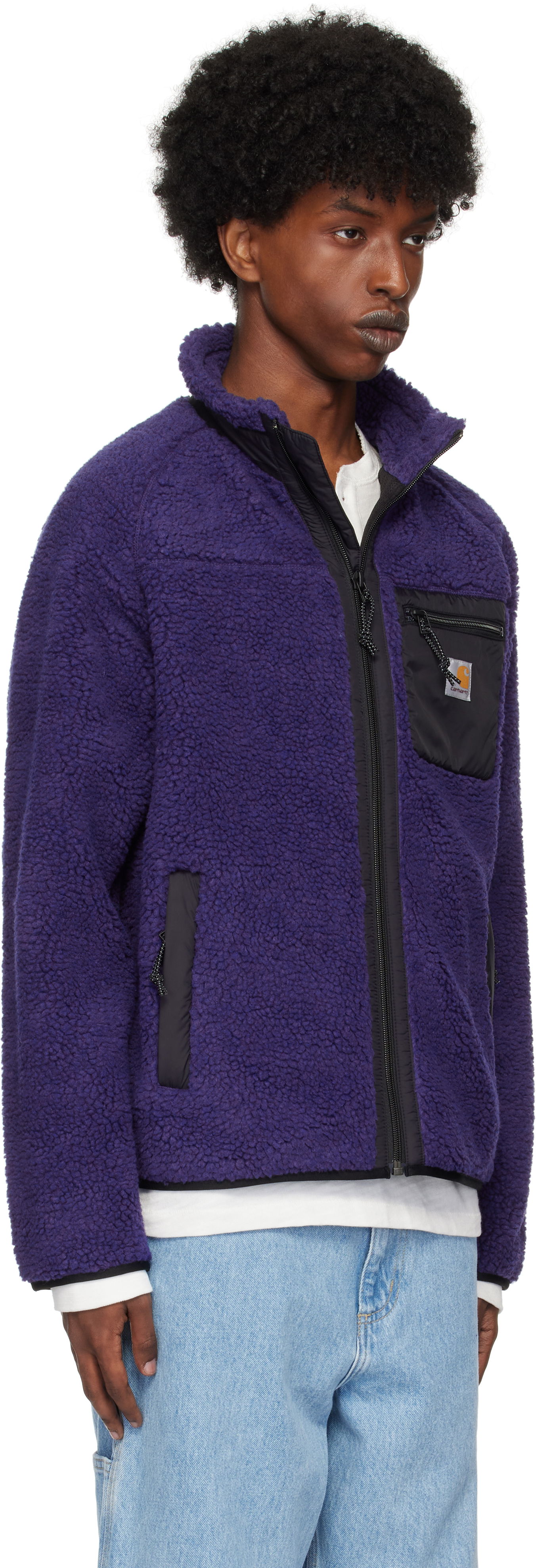 Mikina Carhartt WIP Prentis Liner Fleece Jacket Navy | I025120, 1