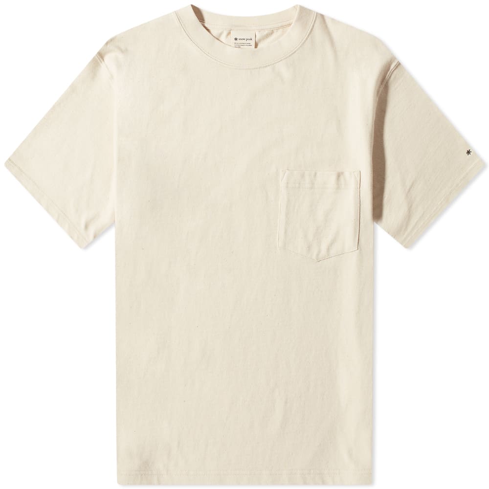 Tričko Snow Peak Recycled Cotton Heavy Tee Béžová | TS-22SU401-ECR, 0