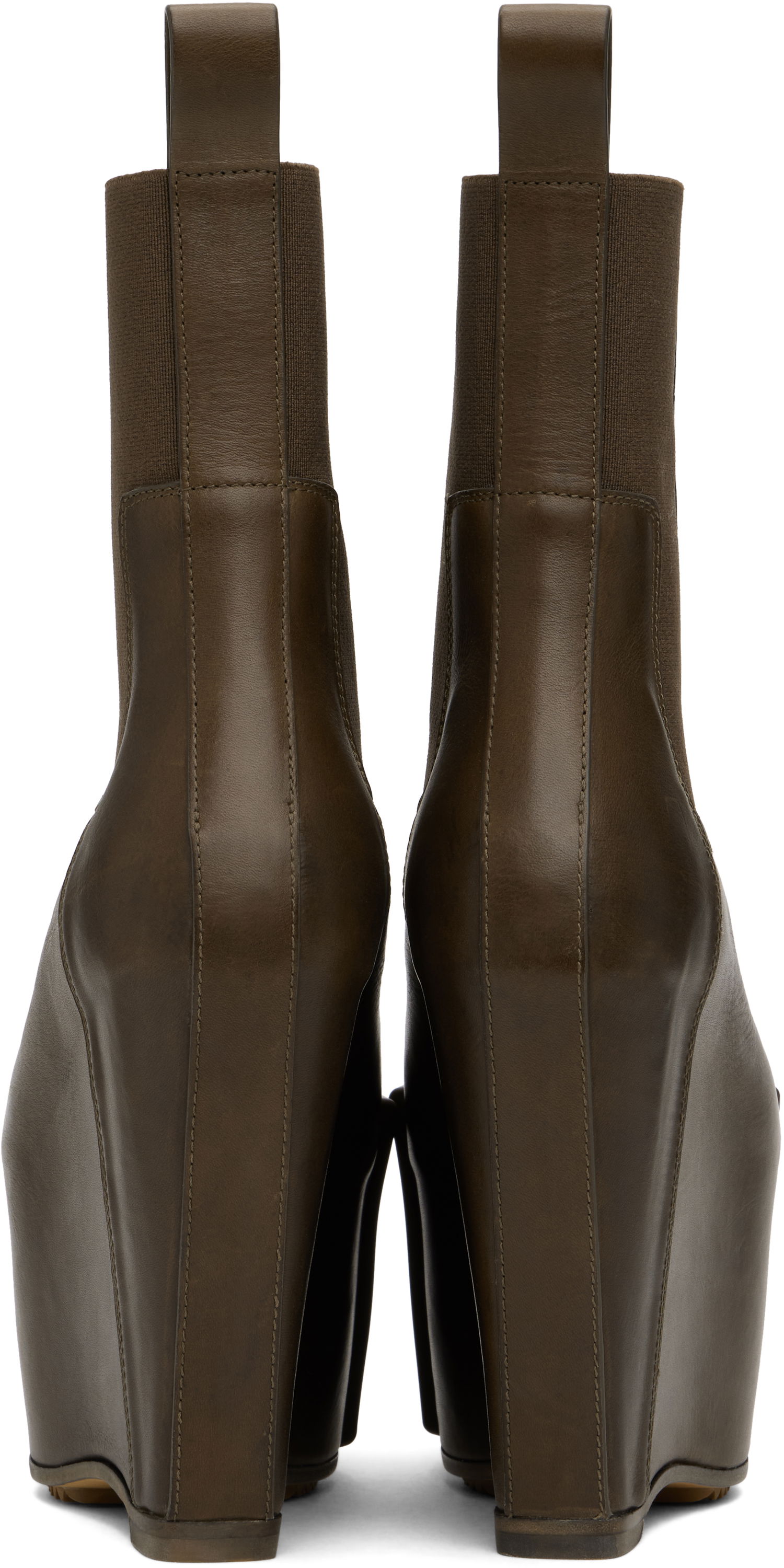 Oblečenie Rick Owens Rick Owens Porterville Grilled Wedge Beatle Chelsea Boots Hnedá | RO02D3848 LOOGR, 1