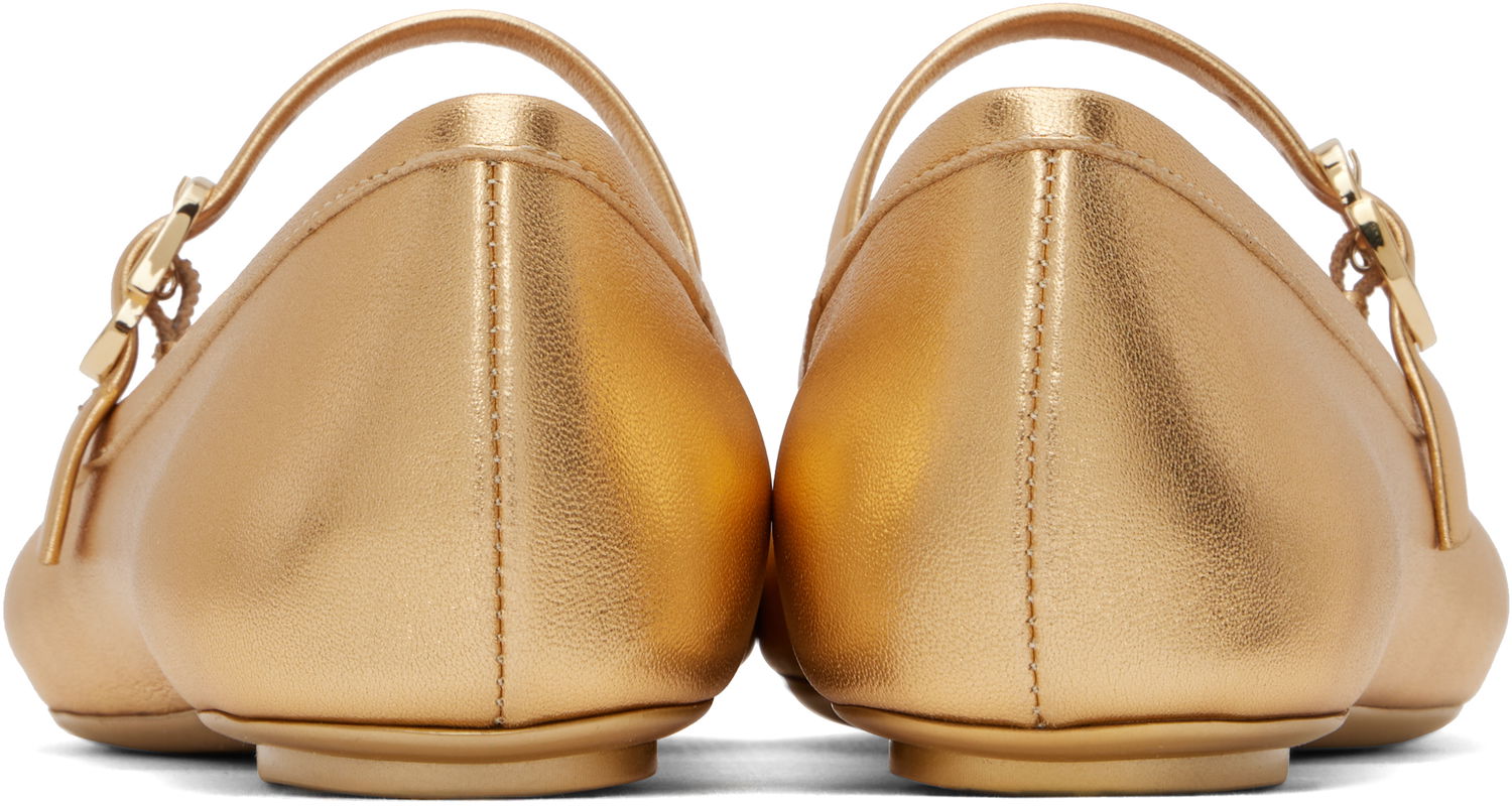 Tenisky a topánky Gianvito Rossi Rossi Carla Ballerina Flats Metalická | G22223-05GOM-NSW, 1