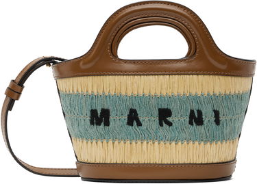 Kabelka Marni Marni Raffia Tropicalia Micro Tote Bag Hnedá | BMMP0067Q8 P8273, 0
