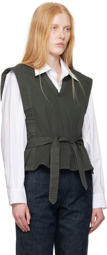 Vesta LEMAIRE Lemaire Chasuble Denim Top Zelené | TO1227 LD1040, 1