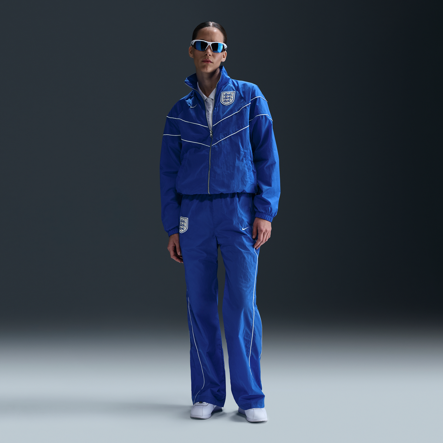 Bunda Nike England Football Windrunner Woven Jacket Modrá | HJ4077-405, 1