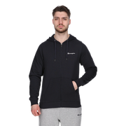 Basic Full-Zip Hoodie with Kangaroo Pocket