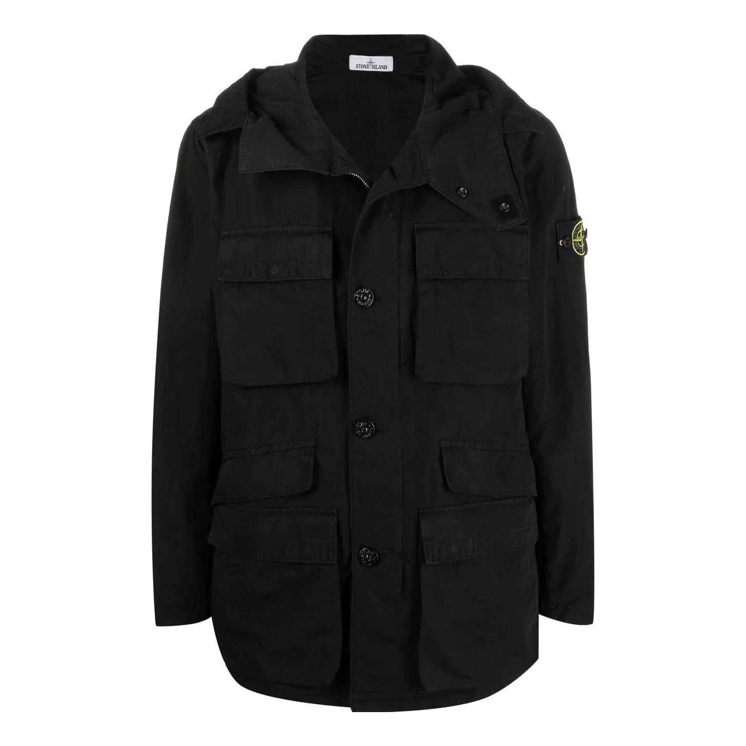 Parka Stone Island Dyed Field Jacket With Hood Čierna | 761542306-V0029, 0