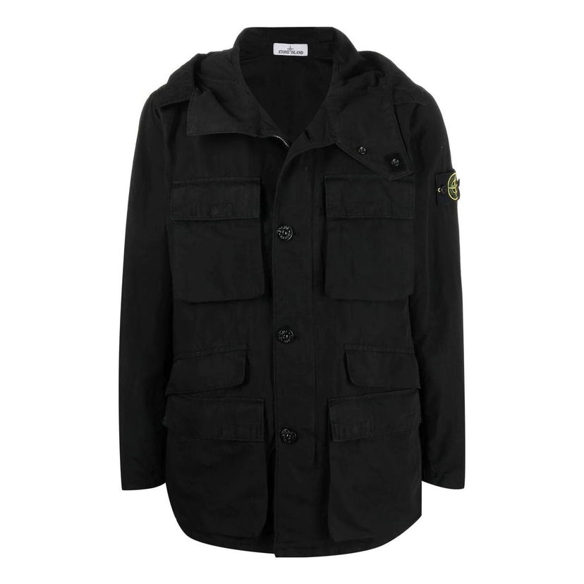 Parka Stone Island Dyed Field Jacket With Hood Čierna | 761542306-V0029