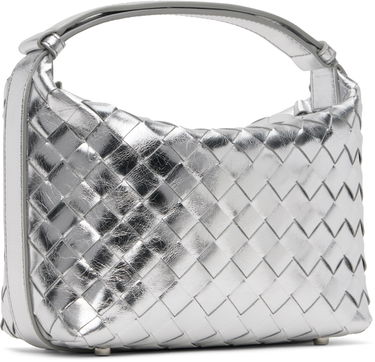 Kabelka Bottega Veneta Wallace Metallic Leather Shoulder Bag Metalická | 754443 V4P11, 1