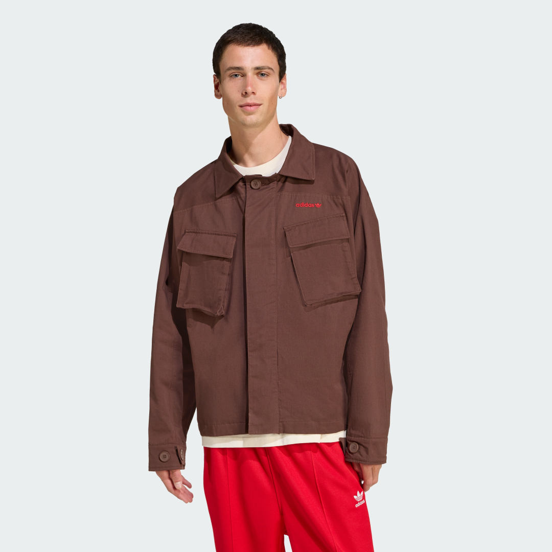 Bunda adidas Performance Straight Fit Jacket Hnedá | JX3104, 0