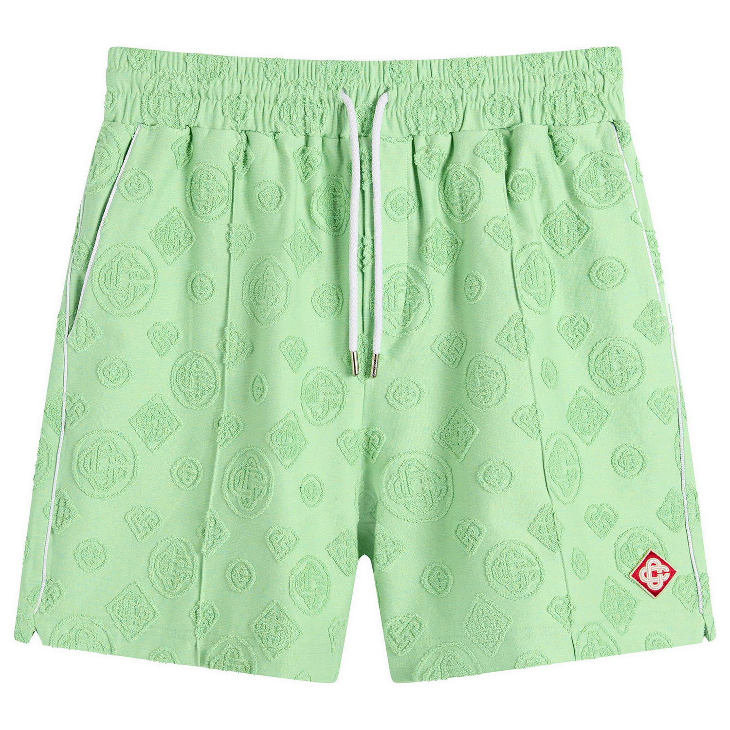 Šortky Casablanca Towelling Monogram Shorts Zelené | M-SP26-JTR-271-01, 1
