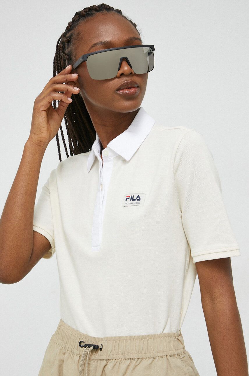 Polo tričko FILA Tarbeck Cropped Polo T-Shirt Biela | FAW0421, 0