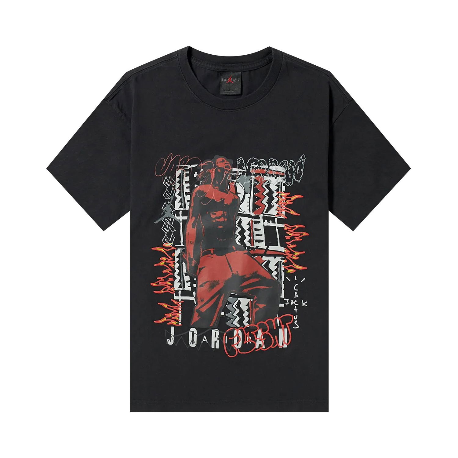 Tričko Cactus Jack by Travis Scott Air Jordan x T-Shirt Čierna | CK4030 010, 1