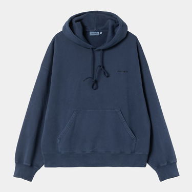 Mikina Carhartt WIP Hooded Benton Sweatshirt Jupiter garment dyed Navy | I034589_78, 0