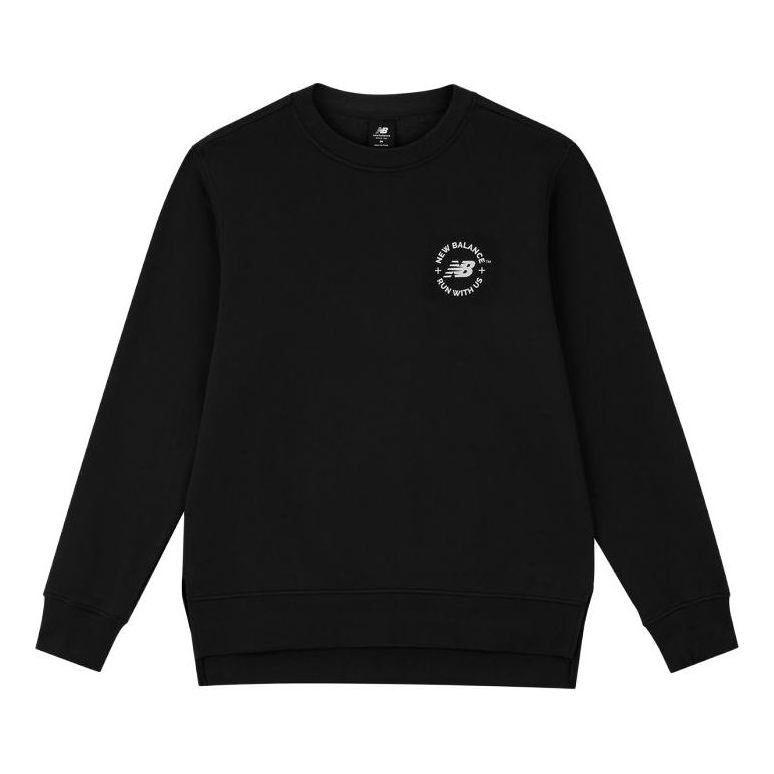 Mikina New Balance Logo Pullover Sweatshirt Čierna | AMT33343-BK