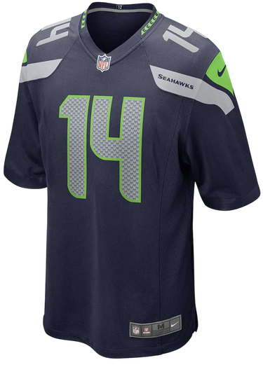 Dres Nike NFL Seattle Seahawks Home Jersey Number 14 Navy | 67nm-ssgh-78f-2nm-67nm-ssgh-78f-2nm, 0