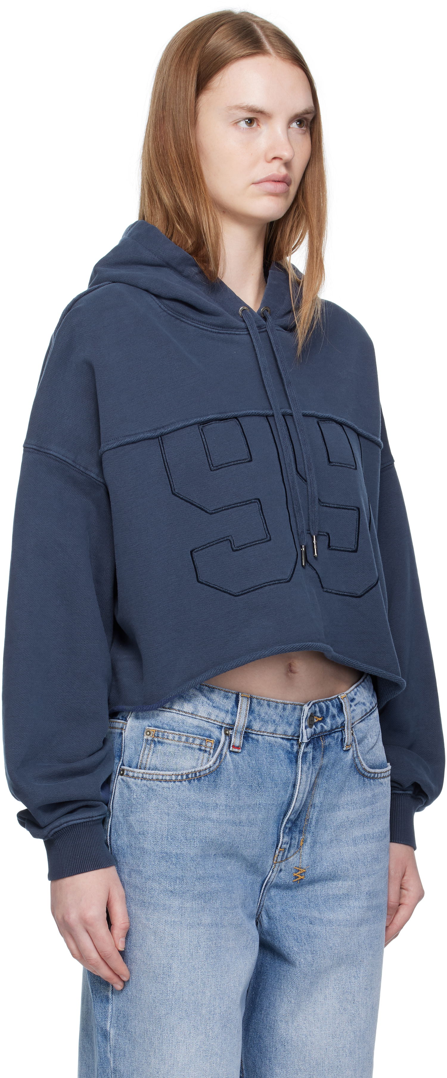 Mikina Ksubi Ksubi Oh G Cropped Hoodie Modrá | WFA25FL004, 1