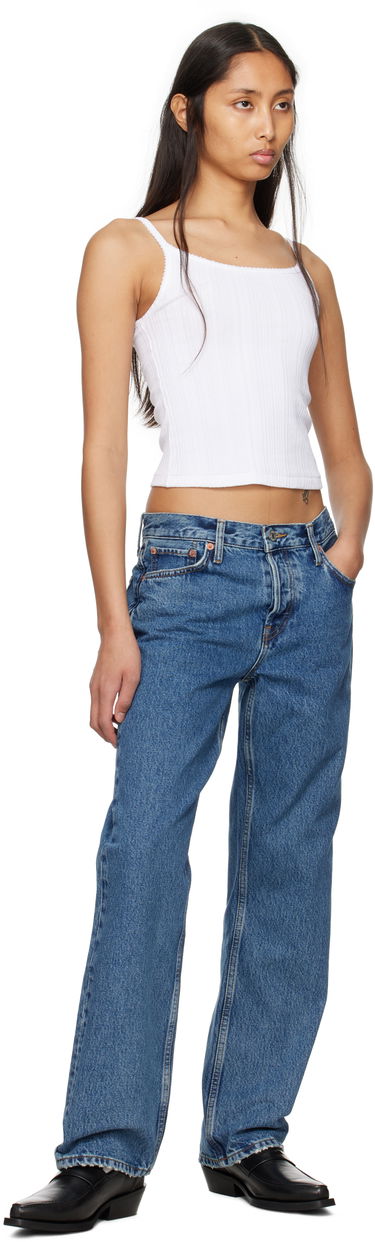 Tielko RE/DONE Re/Done Hanes Edition Jolie Camisole Biela | 865-02WVGRBTK, 3