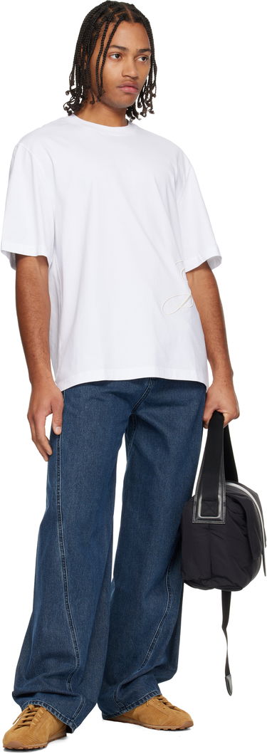 Tričko Jacquemus JACQUEMUS Embroidered J MC T-shirt Biela | 25HTSM00566AJ00068, 3