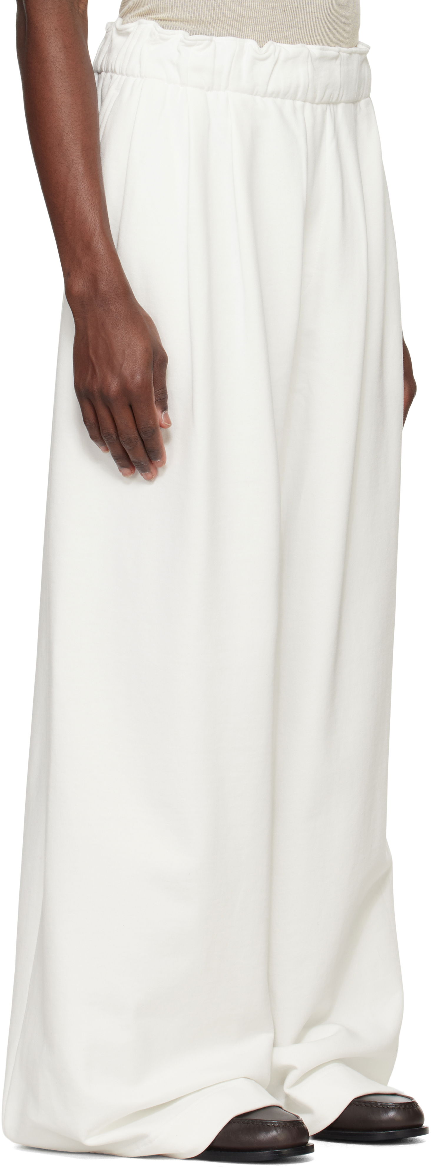 Tepláky Dries Van Noten Dries Van Noten Pleated Sweatpants Biela | 251-021159-1610, 1