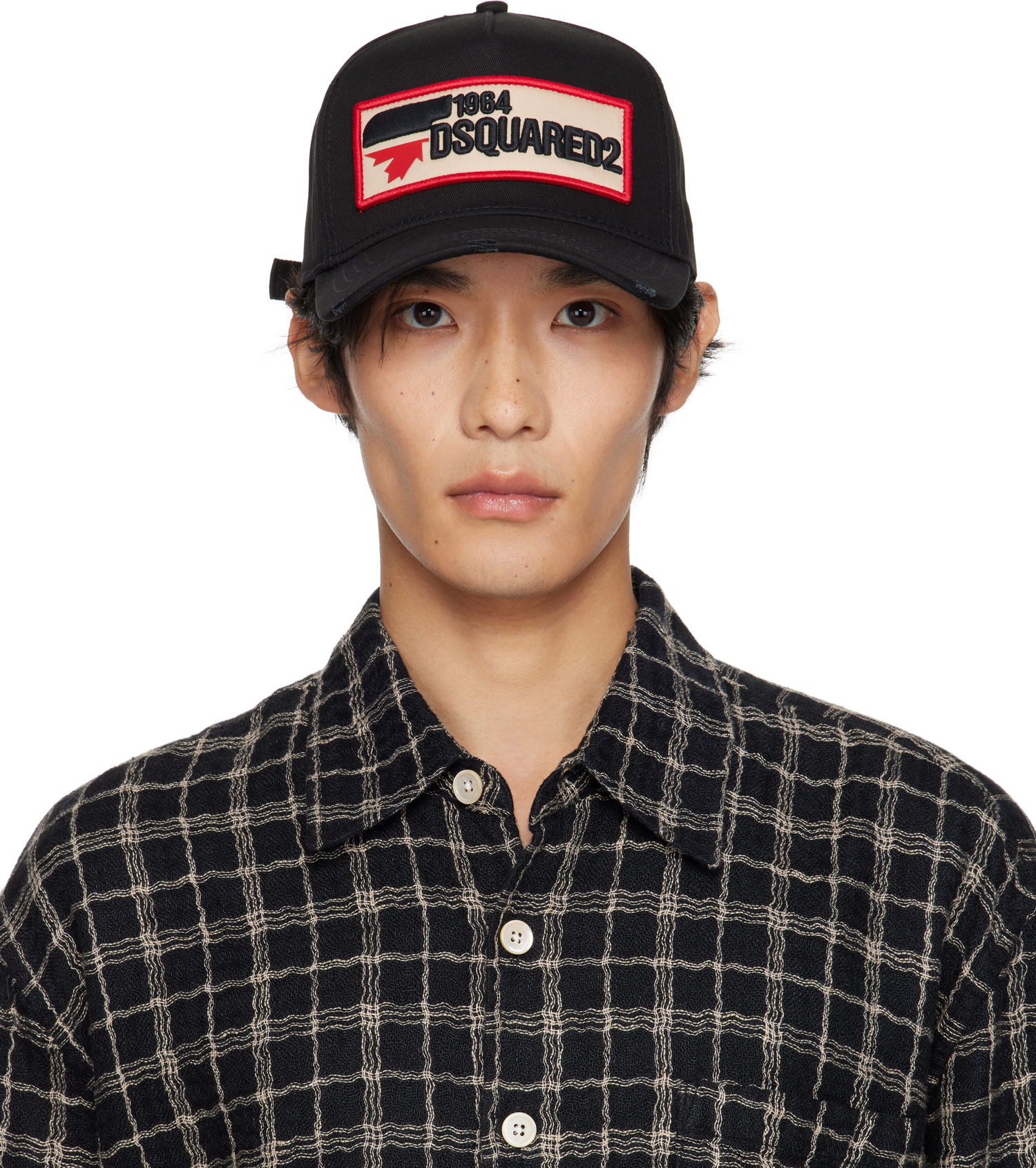 Šiltovka DSQUARED2 Dsquared2 Logo Patch Baseball Cap Čierna | BCM0563_05C00001_2124, 0