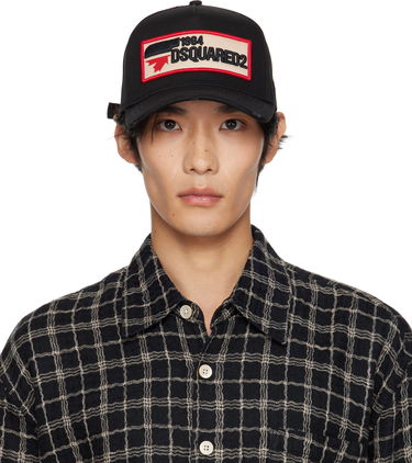 Šiltovka DSQUARED2 Dsquared2 Logo Patch Baseball Cap Čierna | BCM0563_05C00001_2124, 0