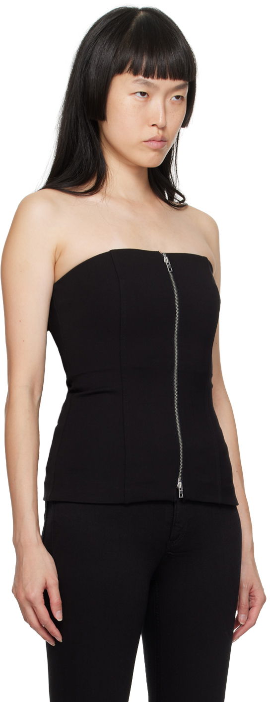 Tielko rag & bone Irina Zip-Front Tank Top Čierna | WAC23HT015LC15, 1