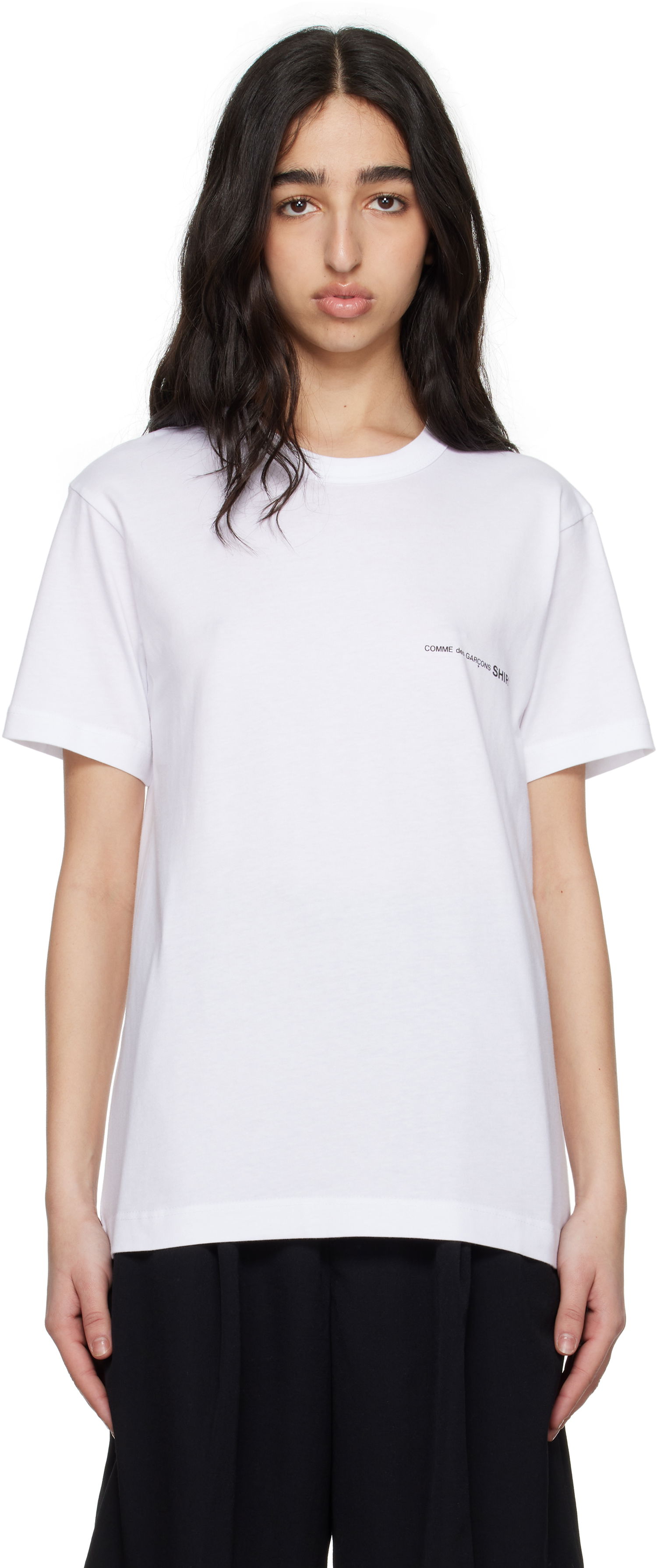 Tričko Comme des Garçons CDG Shirt Logo Tee Biela | FO-T026-051, 0