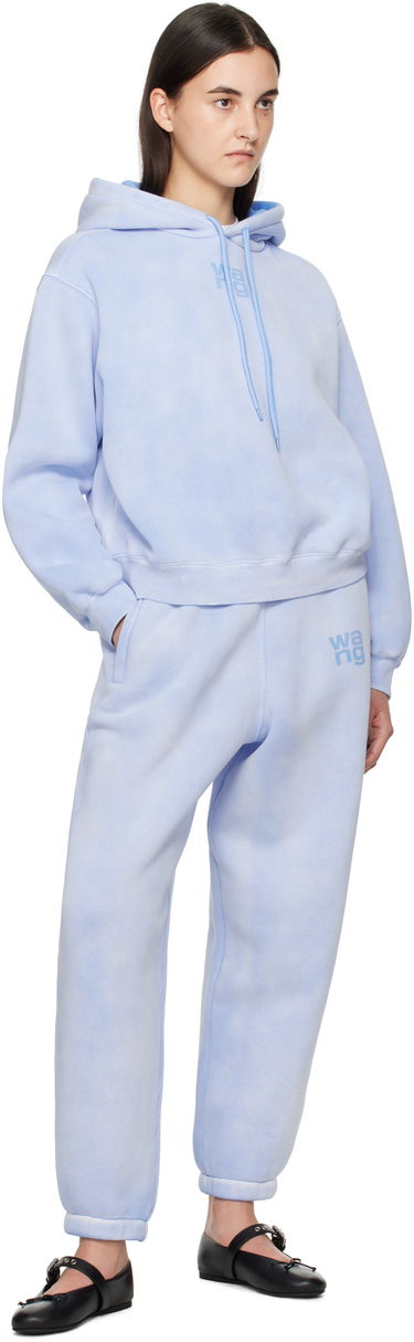 Mikina Alexander Wang Alexander Wang Puff Logo Cropped Hoodie Modrá | 4CC3242108, 3