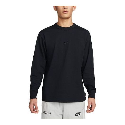 Sveter Nike Sportswear Premium Essentials Long Sleeves T-Shirt Čierna | DO7391-010, 0