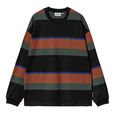Tričko Carhartt WIP Sundling Stripe Long Sleeve T-Shirt Čierna | I033928_9, 4