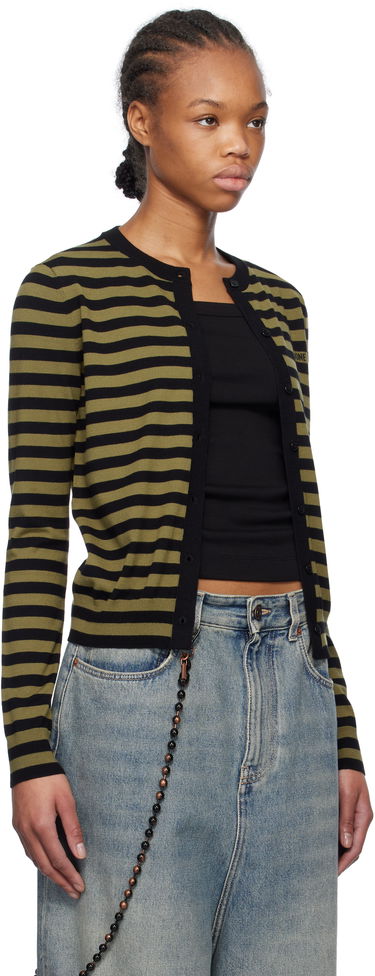 Sveter We11done We11done Striped Cardigan Zelené | WD-KC0-25-636-W-KK, 1