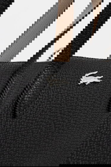 Tote bag Lacoste Pebbled Mini Tote Bag with Shoulder Strap Čierna | NF5126AA, 3