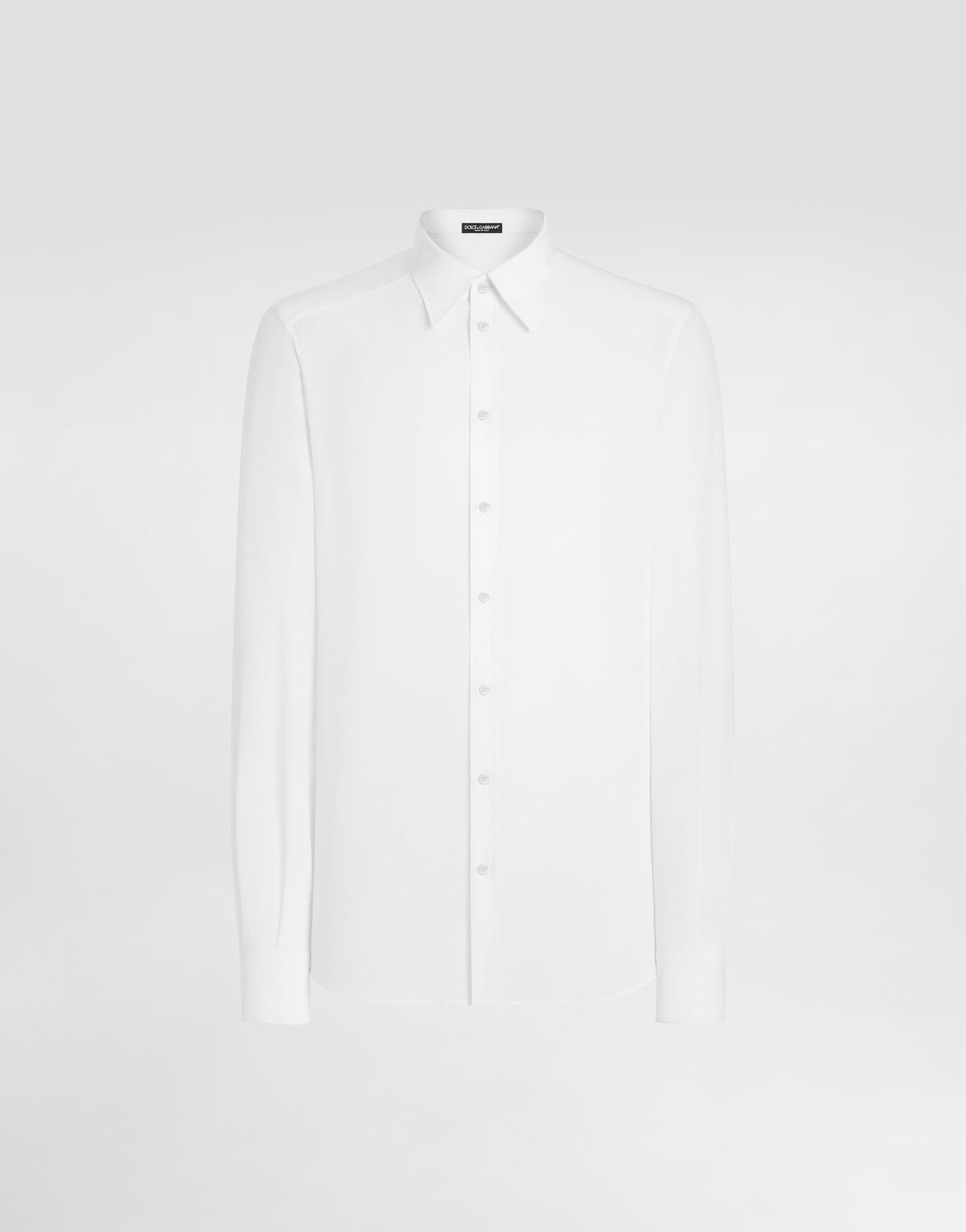 Košeľa Dolce & Gabbana Silk Crêpe De Chine Martini Shirt Biela | G5ML1TFU1UQW0111, 0