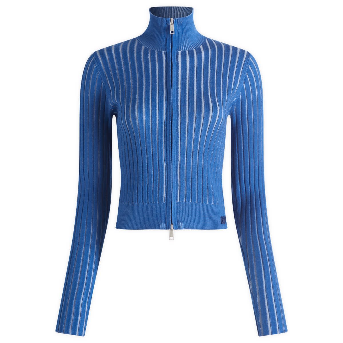 Sveter DAILY PAPER Daily Paper Women's Dias Knit Zip Cardigan Modrá | 2512038, 0