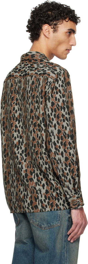 Košeľa WACKO MARIA WACKO MARIA Leopard Print Shirt Hnedá | 25SSE-WMS-HI02, 2