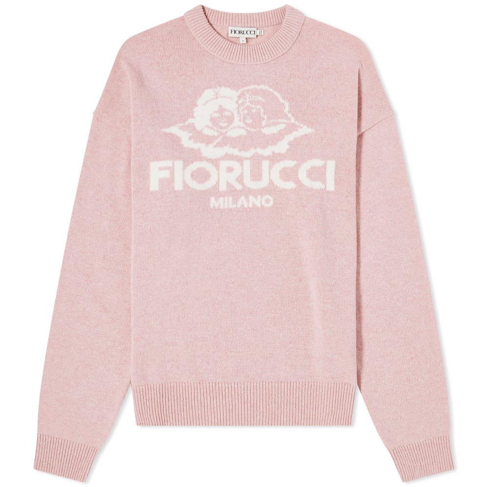 Mikina Fiorucci Icon Angels Crew Sweat Ružová | W14KICA2CPK, 0