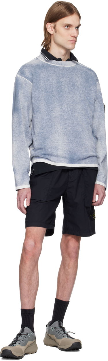 Sveter Stone Island Stone Island Raw Hand Light Organic Cotton Sweater Modrá | K1S15 5100030 S00Z2, 4