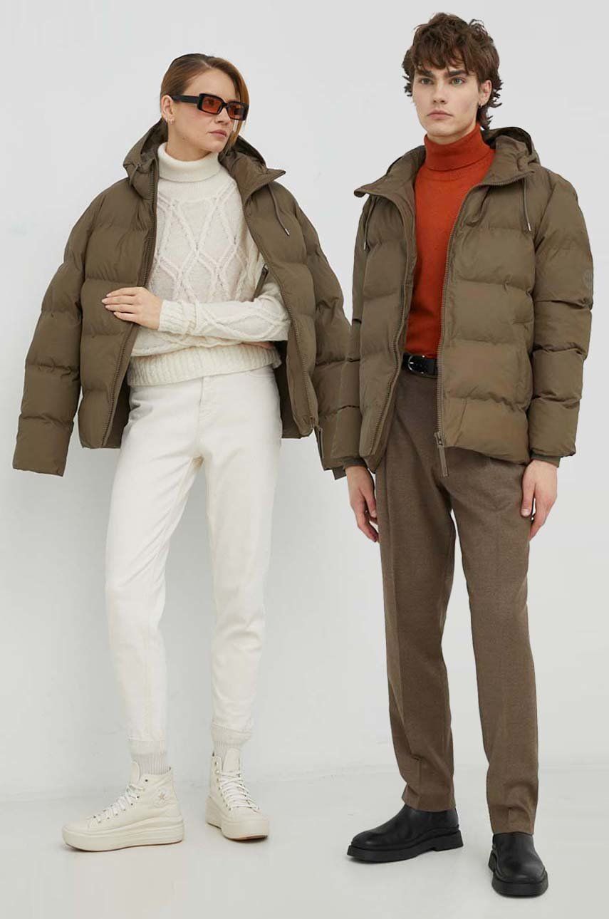 Prešívaná bunda Rains 15060 puffer jacket Hnedá | 15060.66, 0