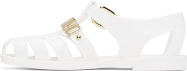 Plavky Moschino Moschino Jelly Logo Sandals Biela | MA16501G1M M20 100, 2