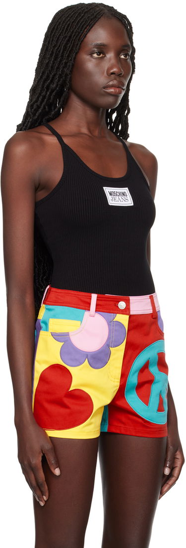 Tielko Moschino Jeans Patch Tank Top Čierna | 0809 3259, 1