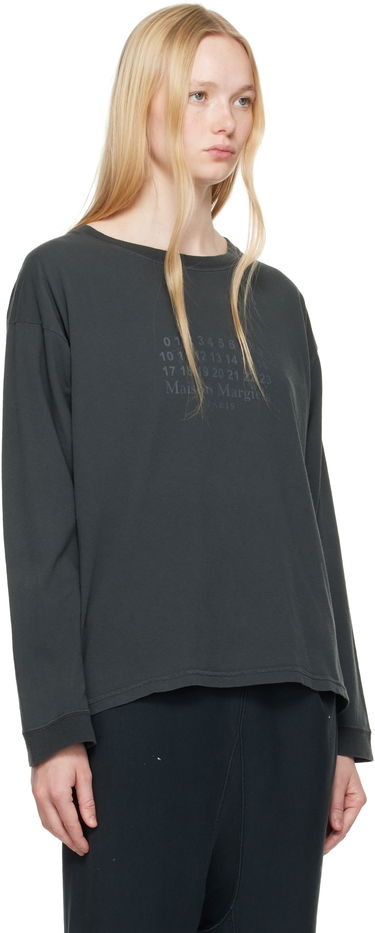 Sveter Maison Margiela Maison Margiela Printed Logo T-Shirt Čierna | S50GC0715 S24575, 4