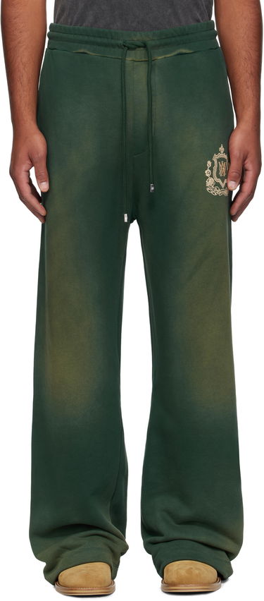 Tepláky AMIRI AMIRI 'MA' Crest Sweatpants Zelené | AMJYSP1047, 0