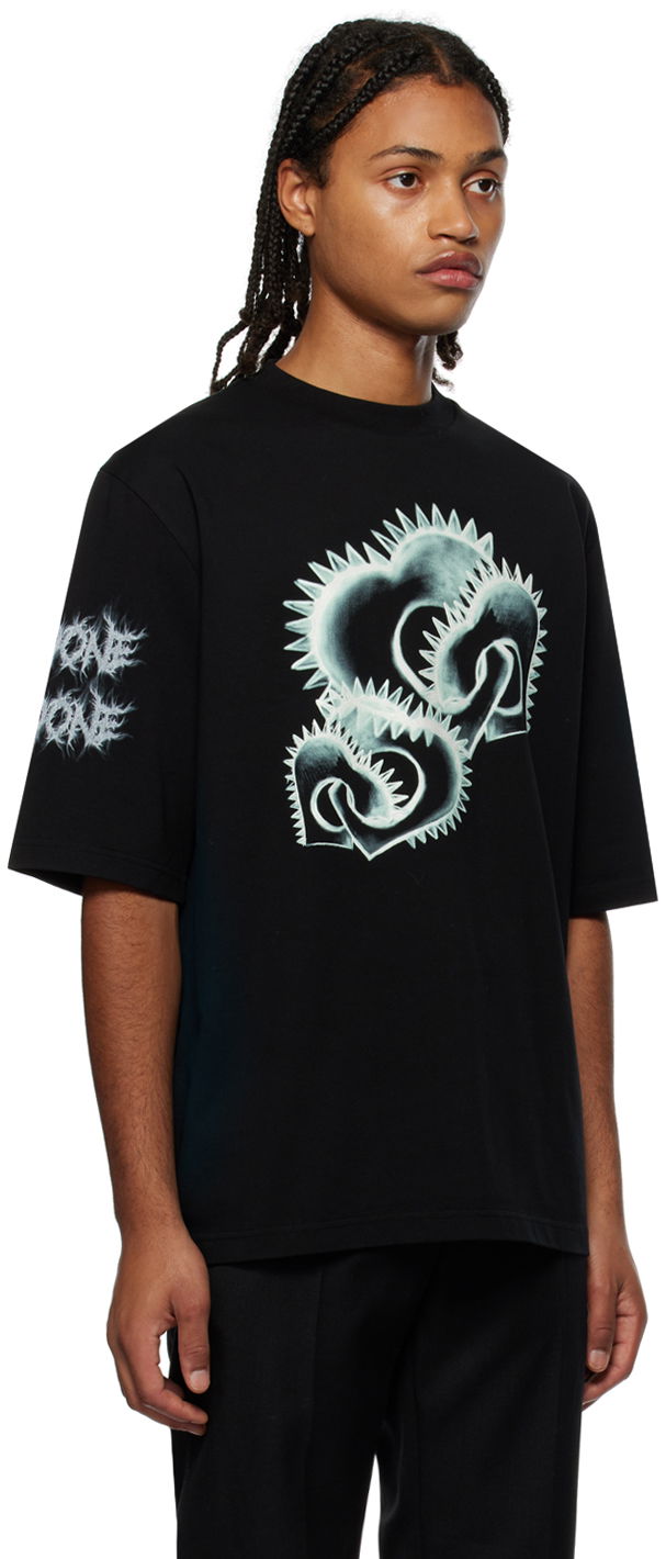 Tričko We11done We11done Graphic Print T-Shirt Čierna | WD-TT3-23-748-U-BK, 1