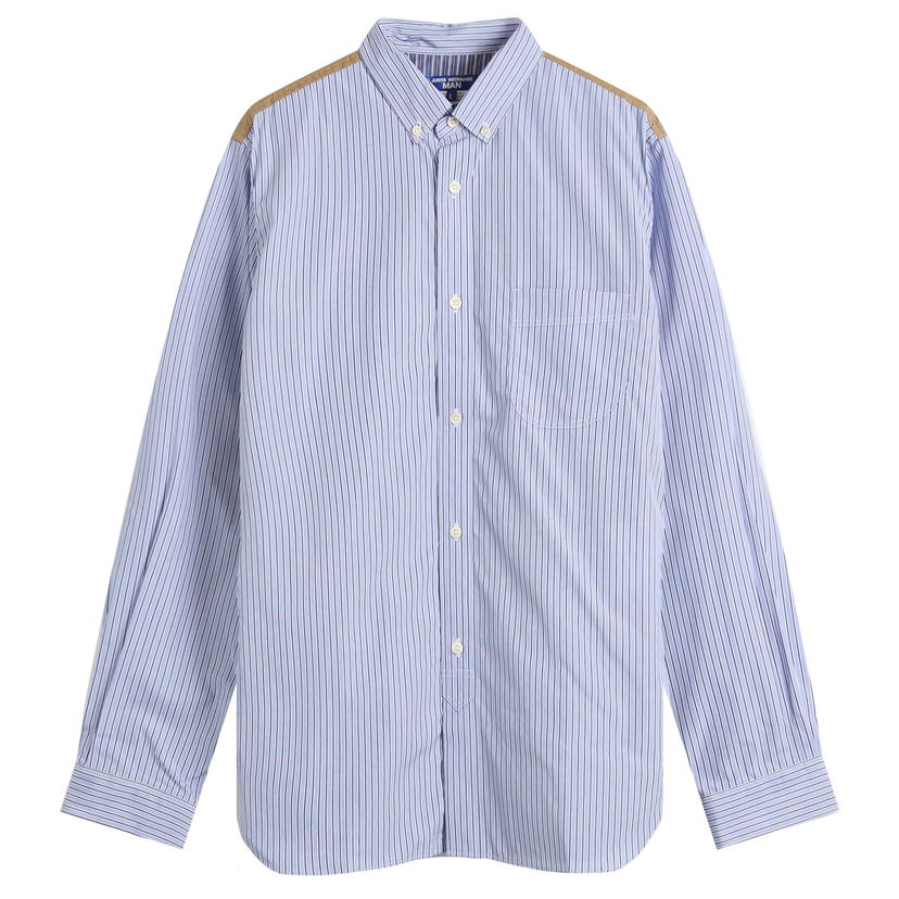Košeľa Junya Watanabe Junya Watanabe MAN Stripe Shirt, Size Large Modrá | WP-B017-051-1