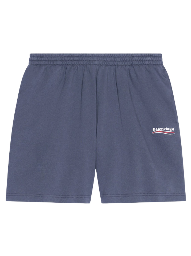Šortky Balenciaga Political Campaign Large Fit Sweat Shorts Navy | 676137TKVI91366