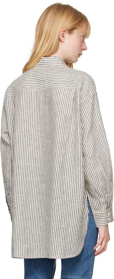 Košeľa rag & bone Ryan Striped Linen Shirt Biela | WAW24PA0173817, 2