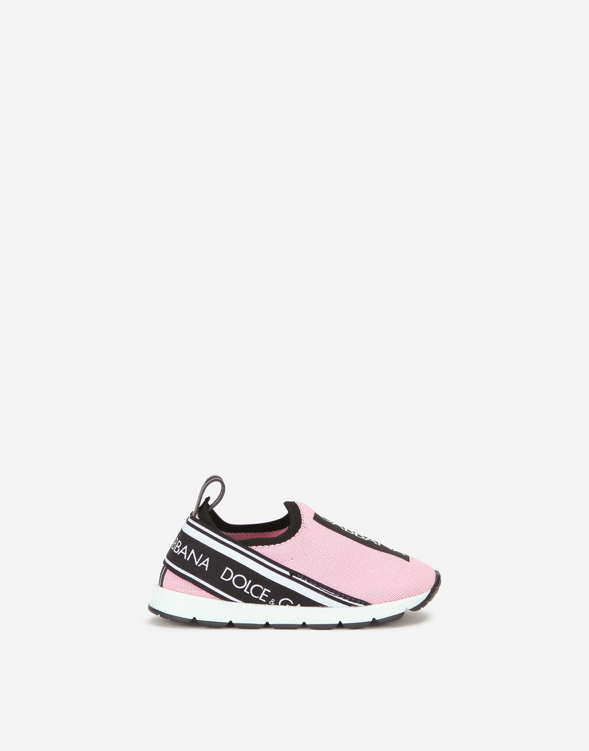 Tenisky a topánky Dolce & Gabbana Sorrento Slip-on With Logo Tape Ružová | DN0105AH6778B405