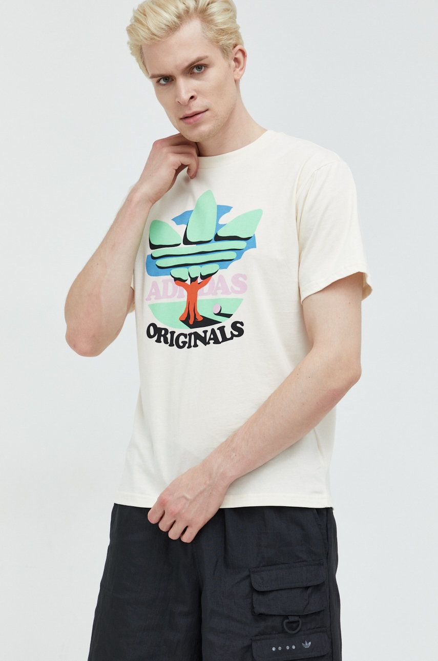 Tričko adidas Originals adidas Originals Graphic T-Shirt Béžová | HI2961, 0