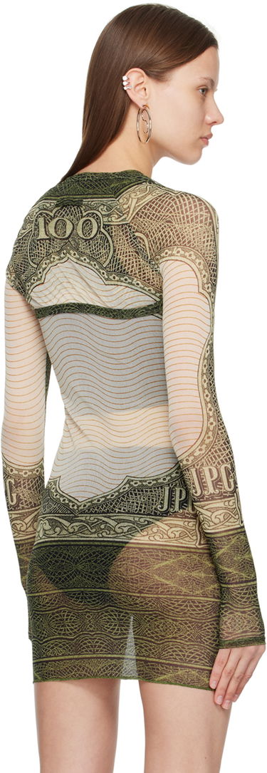 Šaty Jean Paul Gaultier Jean Paul Gaultier 'The Cartouche' Mesh Tunic Zelené | 24/25-F-TO126-T515-400300156, 2