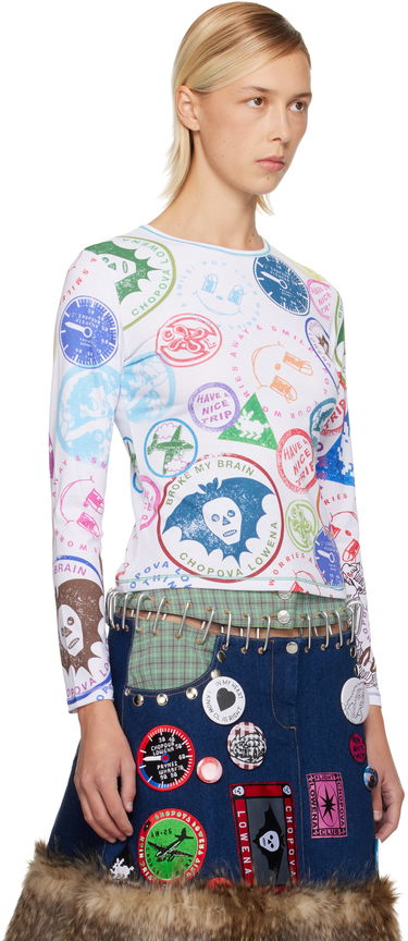 Dres Chopova Lowena Chopova Lowena Stamp It Fitted Jersey T-shirt Rôznofarebný | 2409, 1